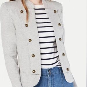 Tommy Hilfiger Light Gray Double-Breasted Blazer